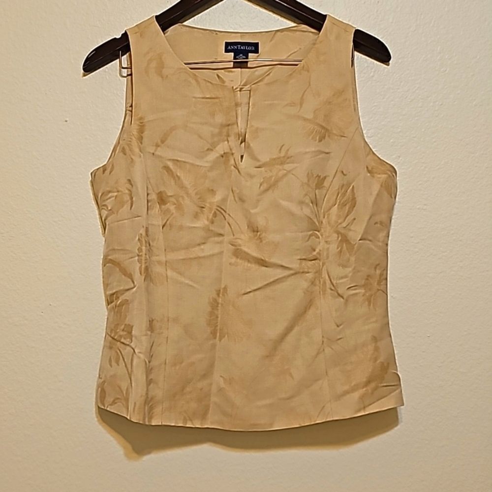 Ann Taylor brocade vintage top/vest size 12